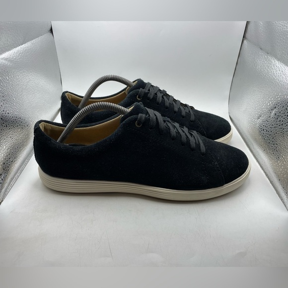 Cole Haan Grand OS Crosscourt II women’s Black Suede Sneakers size 10.5 B - Picture 2 of 9